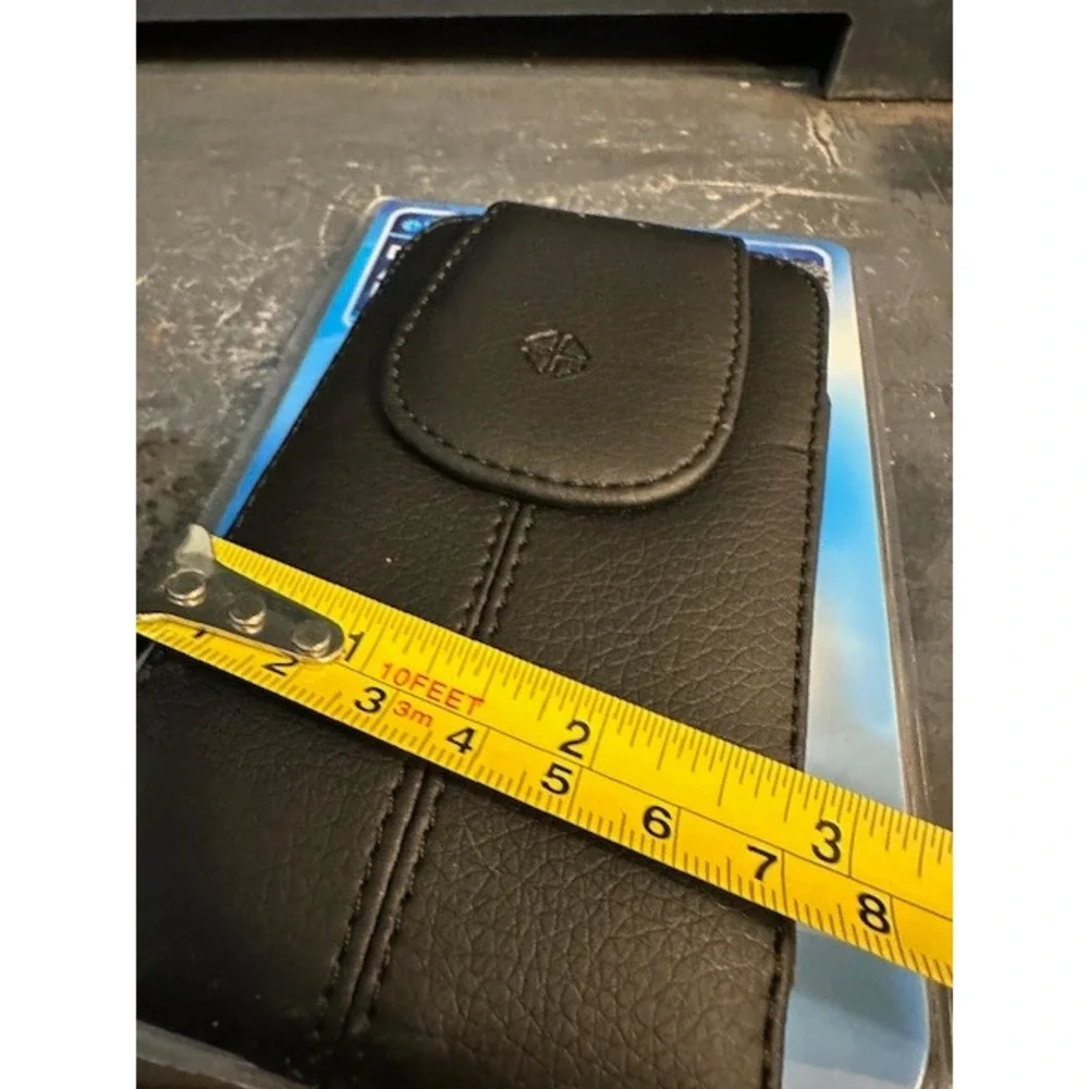 Miztech Black Leather Swivel Belt Clip Holster Case for Android‎ Windows Phones